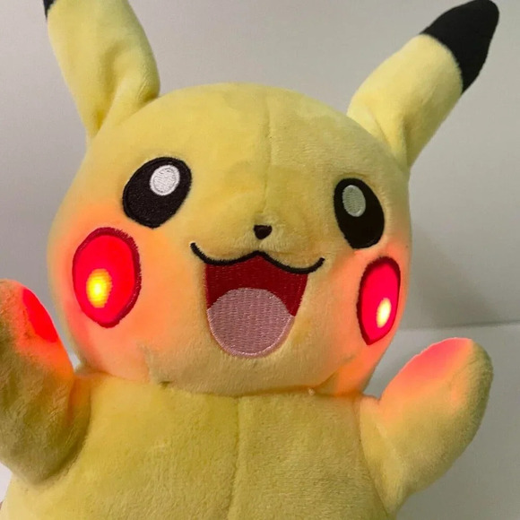 Pikachu Plush Pokemon Light up Cheeks and Sounds 11 Inch Tall - Picture 15 of 17